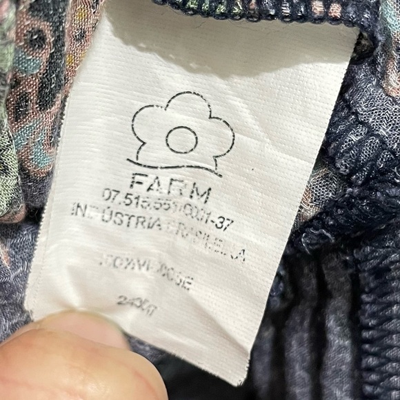 [M/L] Farm Rio Anthropologie Long Belle Sleeve Boho Pattern Shift Mini Dress - Picture 8 of 9